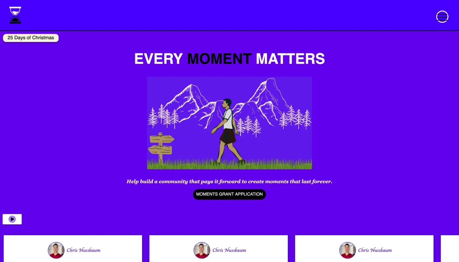 Screenshot of Moments